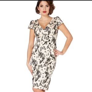 Ivory Voodoo Vixen Dita Wiggle Dress